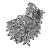 SEWACC Großer Gartenbrunnen Drachenkopf Wasserauslauf aus Langlebigem Kunstharz Wandbrunnen für Außenbereich und Villen Gartendekoration mit Wasserspiel