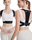 Ruonfash Rücken Geradehalter, Rückenstützgürtel Haltungskorrektur Verstellbare Haltungstrainer Rückengurt Damen Herren, Atmungsaktive Back Support Schmerzlinderung im oberen und unteren Rücken - XL