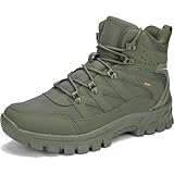 Veool Wanderstiefel Herren Leicht Rutschfest Atmungsaktiv Wanderschuhe Outdoorschuhe (Grün, Erwachsene, Herren, 43, Numerisch, EU Schuhgrößensystem, M)