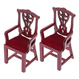 PRETYZOOM 2 Stück Puppenhaus-Stuhl Spielzeug Stühle Dekor Möbel Mini-Stuhl Bezaubernder Mini-Stuhl Hübscher Mini-Stuhl Realistischer Mini-Stuhl