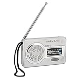 AM-FM-Transistorradio mit Premium-Lautsprechern und Kopfhöreranschluss, Batteriebetrieben, Langlebig für Zuhause, Ausgehen, Reisen, Unterhaltung