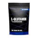 1000g L-Glutamin Pulver 200 Portionen extra hochdosiert - Glutamin Pulver - Laborgeprüft und vegan 1kg - Neutraler Geschmack Geprüft und Abgefüllt in Deutschland