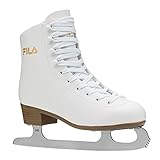 FILA Damen Schlittschuhe Cortina, Eislaufschuhe Größe 39, Kunstlaufschuhe mit Edelstahlkufen, weiß