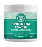 Vimergy Spirulina Pulver, 166 Einnahmen – Schnell Absorbierbares Spirulina Pulver – Vegan Ohne Trennmittel, ohne Füll- oder Farbstoffe, Zucker, Gentechnik und Gluten (500 g)