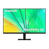 SAMSUNG ViewFinity S60D PC-Monitor 32 Zoll, 100 Hz, IPS-Panel, QHD (2560 x 1440), 5 ms, neigbar, schwenkbar, Auto Source Switch +, HDMI (2.0), DisplayPort (1.4), USB (3.0), LS32D600EAUXEN