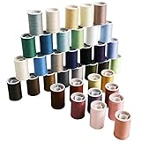 Nähgarn-Set, 36 Farben, Polyester-Fäden für Handnähen, Quilten und Nähmaschinen, DIY-Set mit 45 Meter pro Spule