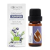 Essences Bulgaria BIO Ätherisches Wacholder Öl 10ml | Juniperus communis | 100% Naturrein | Unverdünnt | BIO-zertifiziert | Spitzenqualität aus Familienbetrieb | Ohne Gentechnik | Vegan