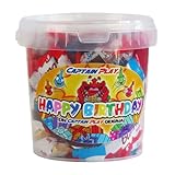 CAPTAIN PLAY Happy Birthday Schokolade Süßigkeiten Mix, Geburtstagsgeschenk mit 315g mit Ferrero Kinder Spezialitäten, ausgefallene Geschenkidee für jedes Alter in Süßigkeiten Box