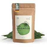 BIO Chlorella Pulver 250 g, rückstandskontrolliert, nach EU-ÖKO-Standard hergestellt, vegan, laktose- & glutenfrei, ohne Zusätze, Chlorella Bio Pulver, BIONUTRA®