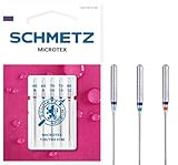 SCHMETZ | 5 Nähmaschinennadeln | Microtex | 130/705 H-M | Nadeldicke 60/8-80/12 | Geeignet für besonders dichtes oder feines Gewebe | auf jeder gängigen Haushaltsnähmaschine einsetzbar