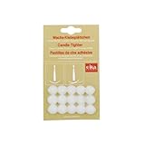 Eika 6411200 Wachsklebeplättchen 15er Packung weiß