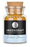Ankerkraut Freibad Pommes, Gewürzmischung für knusprige Pommes Frites wie vom Freibad-Kiosk, Gewürzsalz, Perfekt für den Pommesgenuss zu Hause, 150 g im Korkenglas