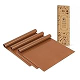 3 Stück Dauerbackfolie Teflon Wiederverwendbares Backpapier, 30x40cm Backpapier, BPA-frei, Antihaft-Pergamentblätter zum Backen, Kochen, Grillen, Frittieren und Dämpfen
