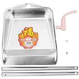 Gatuida Lange Griff Müllschaufel Aus Stehende Staubpfanne Für Hausreinigung Robuste Kehrgarnitur Ohne Aufkleber Für Müheloses Kehren Und Entsorgen