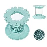 OSDUE Pinsel-Reiniger-Spülbecher (All-in-One), Fine Art Pinselreiniger-Becher mit Palette und Pinsel-Organizern, Pigment-Spülbecher für Malerei und Pinselreinigung, für feine Kunst, Studio,