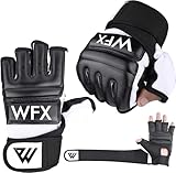 WFX Boxsack-Boxhandschuhe, Karate-Handschuhe, MMA, Body Combat, Taekwondo-Training, Kampfsport, Kämpfen, Grappling, Muay Thai, M, Schwarz