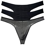 Upiulote 3pcs Herren Thongs Unterwäsche sexy weiche und komfortable Tangs