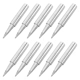 STAHAD 10 Stück Teiliges Bleifreies Spitzen set Präzise Feine Lötspitzen Langlebig und Kompatibel mit Verschiedenen Lötstationen für Feine Elektronikreparaturen und Präzises Löten