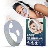 Anti-Schnarch-Kinnriemen, Anti Schnarchen Gerät, Kinnband Gegen Schnarche, Schnarchlösung, Schnarchstopper für Männer und Frauen, Verbessern Sie Ihren Schlaf
