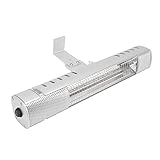 Hiraith Elektrische Raumheizung Hängen Staubdicht Wasserdicht Infrarot Carbon Faser Rohr Heizung 1000 W Terrasse Heizung 220 V EU Stecker