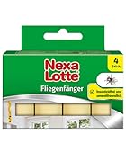 Nexa Lotte Fliegenfänger, zum Bekämpfen von Fliegen mit hoher Klebekraft und Lockwirkung, 4 St, Grün