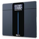 RENPHO Personenwaage Digital Testsieger 2024, Max 250 kg, Waage Personen mit extrem hoher Tragkraft, Großer Plattform, Großer LED-Anzeige, Höchste Genauigkeit bis 50g, 33 x 30 cm, Core 1L
