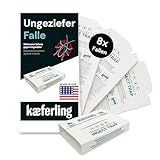 Catchmaster Universal Ungeziefer Falle zur Bedarfsermittlung & Monitoring 8X - für Silberfische, Schaben und Spinnen (2X 4er Packs)