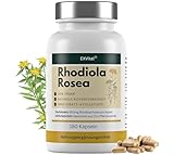 Rhodiola Rosea Kapseln, 180 Kapseln – 6000 mg aus 10:1 Extrakt Rosenwurz pro Kapsel, hochdosiert, vegan & ohne Zusätze
