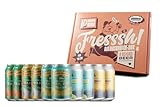 Alkoholfreie Craft Beer Geschenkbox mit 10 x 0,355l Dosen inkl. 2,50 € Pfand- US Edition - Biergeschenk für Männer - Bier Tasting, Männerhandtasche, Geburtstagsgeschenk für Männer, Vatertagsgeschenk