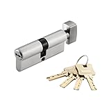 Zylinderschlosskern, Türschlosszylinder, Knaufzylinder, Messing(Nickel-key)