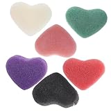 6St Gesichtswasser Make-up-Peelingschwämme Schwammbad peeling pads exfoliating sponge Peelingschwamm für das Gesicht Schwämme für die Gesichtsbehandlung Konjak-Schwamm Baluue