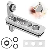 Kompatibel mit Zippo Zubehör, für Feuerzeug Zubehör Set Enthält Hohe Qualität Dichtung, Ersatzteile mit Baumwollfilzpad, Metall Gegen Verdunstung(Silber)