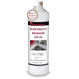 Optimal Products Elektrolytreiniger OP-30 I Zum Edelstahl beizen I Abbeizer für Lack Metall I Nach WIG MIG TIG Schweißen I Edelstahl Politur I 1L