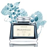 Asvine Hongdian Füllfederhalter-Tinte, Schwarzgrün, 60 ml Füllfederhalter-Tinte, kohlenstofffrei