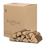 Ofengetrocknetes Eichen-Brennholz 25 Liter - Scheitlänge ca. 25 cm - Holzfeuchte unter 15% - Perfekt für Ofen, Kamin, Grill, Feuerschalen, Lagerfeuer, Barbecue - Kaminholz, Feuerholz, Grillholz