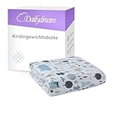 Dailydream Kinder Gewichtsdecke | 90x120 | 2,3 kg | Motiv Wald | aus 100% Baumwolle | mit Glasperlenfüllung | schwere Decke zum Schlafen | Weighted Blanket | Therapiedecke | Körpergewicht 20-35 kg