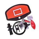 JISADER Basketballkorb für Trampolin, Leichtes Rückbrett mit Pumpe Und Ball