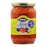 HYMOR AVJAR MILD - 6x 680g Glas - Paprika-Paste von SOFKO, vegane Sauce, Gemüse-Zubereitung, mild-würzig passend gut zu Reis, traditionellen Balkan-Gerichten wie Cevapcici oder Bifteki (6 Gläser)