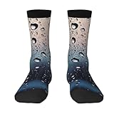 Regentropfen Auf Glas Herren Damen Wandersocken Atmungsaktiv Tennissocken Gepolstert Arbaitsocken Für Outdoor Wandern Laufen