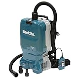 Makita DVC665ZU, Rucksackstaubsauger 2x18 V mit Bluetooth (ohne Akku, ohne Ladegerät), Blau