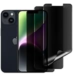 Cfyywqf 2X Schutzfolie Privacy für iPhone 14 6.1',Blickschutz antispy folie,Ultra-Klar,Stoß-Kratzfest,bildschirmschutz mit privatsphäre,einfache Installation