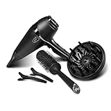 ghd air hair drying kit, professioneller Haartrockner mit Diffusor, Bürste, Clips und Aufbewahrungstasche