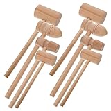 Toddmomy 8Stücke Teiliges Holzhammer Werkzeug für Ostern Langlebiges Holz zum Zerschlagen von Eiern für Kreative Hammerspiele