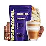 Brainstorm MushNGo – Super-Kaffee mit Adaptogenen Pilzen: Lion’s Mane, Cordyceps, Chaga – Vegan – Konzentration, Energie, Mentale Klarheit – 30 Tassen à 8 g