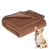 KSHSAA Decken für Hunde – Flanell-Hundedecken für große Hunde dick – wasserdichte Hundedecke, waschbarer Haustierbedarf, gemütliche Haustierdecke für Sofa, Bett, Reisen