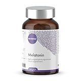 Nutritec Melatonin Kapseln, 90 Stück, 0,5 mg Melatonin pro Kapsel, hochdosiert, mit Lavendel, Passionsblumenkraut, Melissenblätter Pulver, Hopfen, L-Ornithin und L-Tryptophan