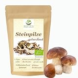 Bio Steinpilze 200g I Klasse 1A I Steinpilze getrocknet I Naturbelassen I Aus kontrolierter Wildsammlung