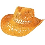 Strohhut, Cowboyhut, verschleißfest, für Angeln, Strand, Ausflüge, Outdoor, Cowboyhüte für Erwachsene, Teenager, Fotografieren, Stroh, Strandhut, Damen, Cowgirl, breite Krempe, ORED, Einheitsgröße
