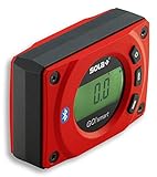 SOLA - GO! smart - Winkelmesser digital mit Bluetooth - digitale Wasserwaage mit LCD - Fernsteuerung über Smartphone und App - Neigungsmesser magnetisch mit V-Nut - bevel box magnetic - IP54