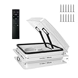 2012 Max Air Belüftung für Wohnmobil Dachventilator Dachlüfter Reversibler Abluftventilator 14', extrem geräuscharmer Dauerbelüftung RV 12V Remote